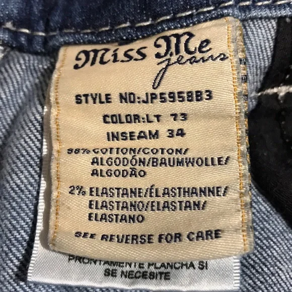MISS ME Signature Boot Jeans size 27 - Picture 12 of 13